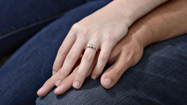 human hands touching