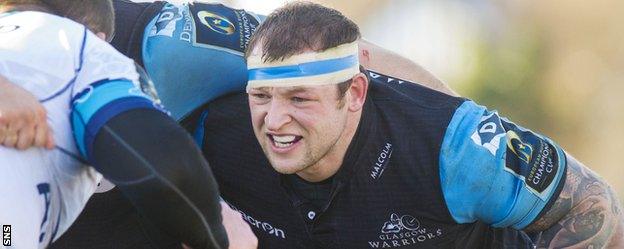 Ryan Grant in the Glasgow scrum