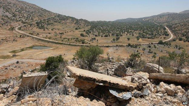 View of the disputed Shebaa Farms area (2008)