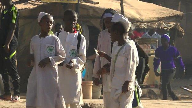 School children in Jos city, January 2015