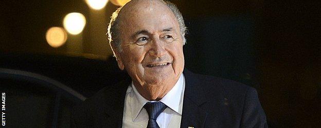 Fifa president Sepp Blatter