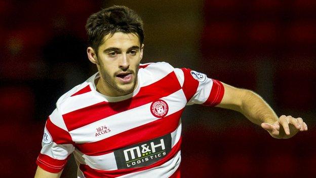 Hamilton full-back Stephen Hendrie