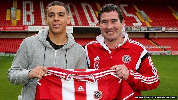 Che Adams and Nigel Clough