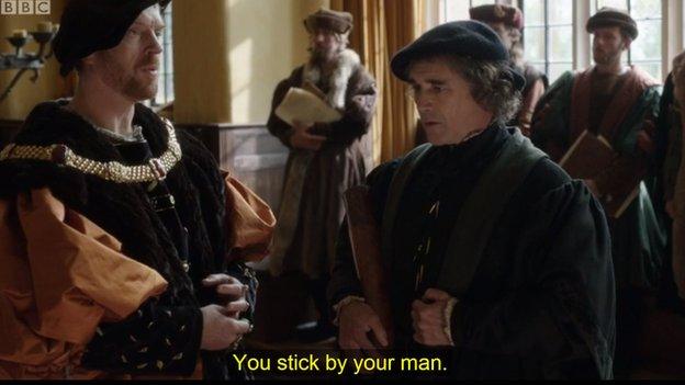 Subtitles on Wolf Hall