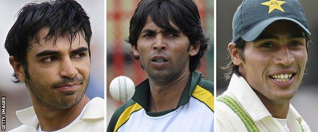 Salman Butt, Mohammad Asif and Mohammad Amir