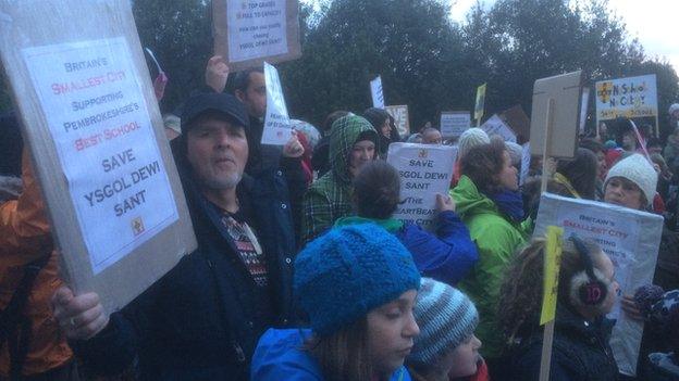 Schools closure protest