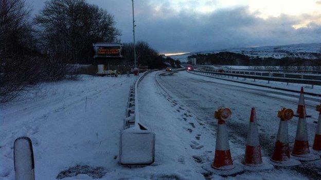 A66 closed