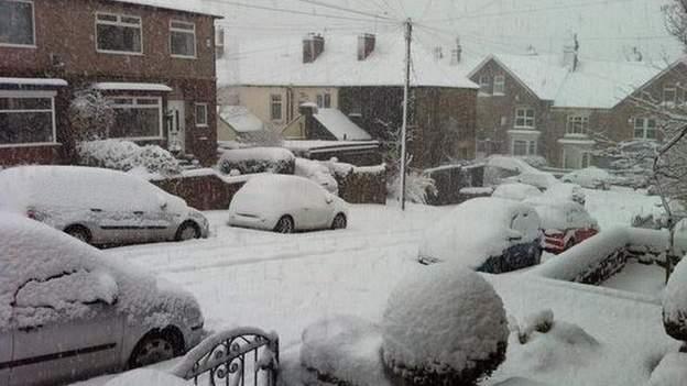 Snow in Sheffield