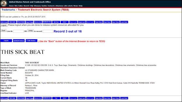 The trademarks can be viewed on the US Patent and Trademark Office