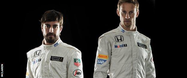 Fernando Alonso and Jenson Button