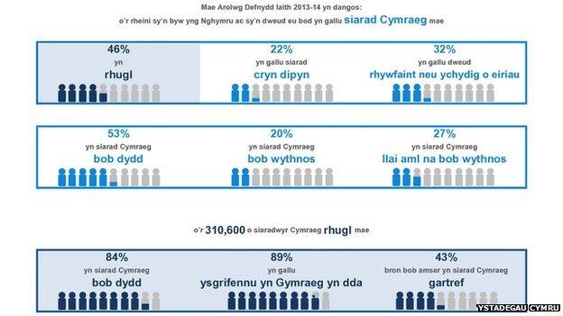 Graff Arolwg Defnydd Iaith