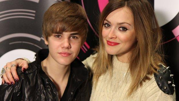 Justin Bieber and Fearne Cotton