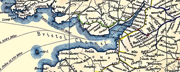 Bradshaw railway map, 1852