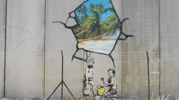 Separation Wall: Beach by Banksy