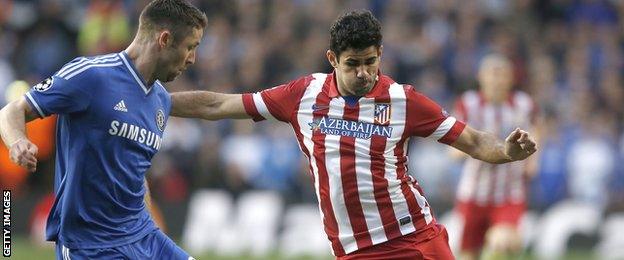 Gary Cahill and Diego Costa