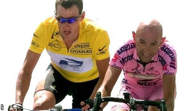 Lance Armstrong and Marco Pantani