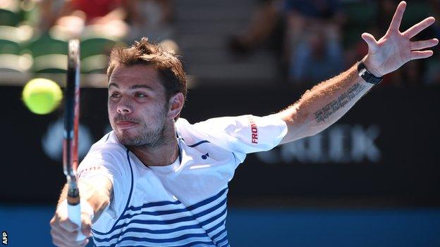 Defending champion Stanislas Wawrinka