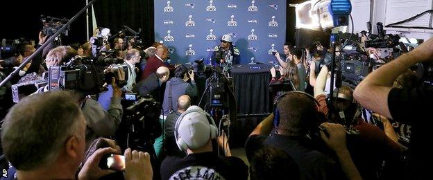 Marshawn Lynch's press conference