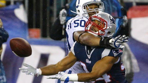 New England Patriots beat Indianapolis Colts in the AFC Championship