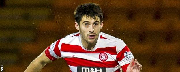 Hamilton defender Stephen Hendrie