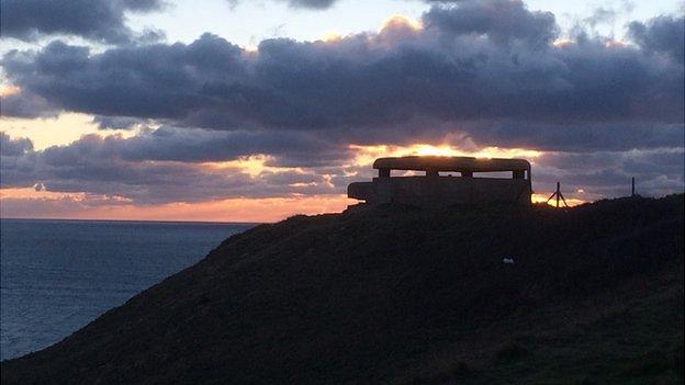 German fortifications on Guernsey's coast