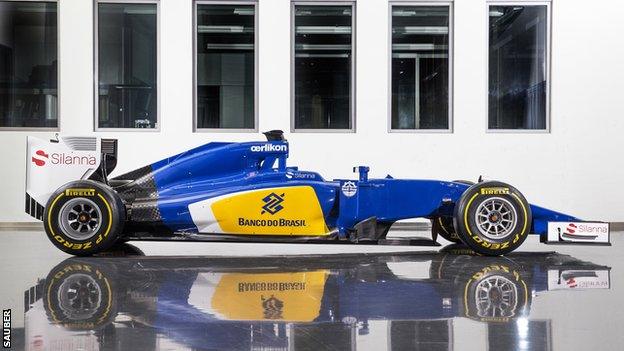 The new Sauber C34-Ferrari