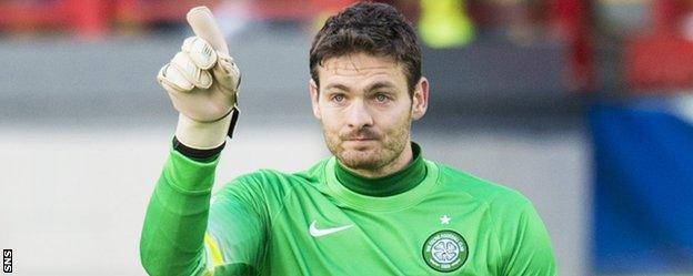 Celtic goalkeeper Craig Gordon