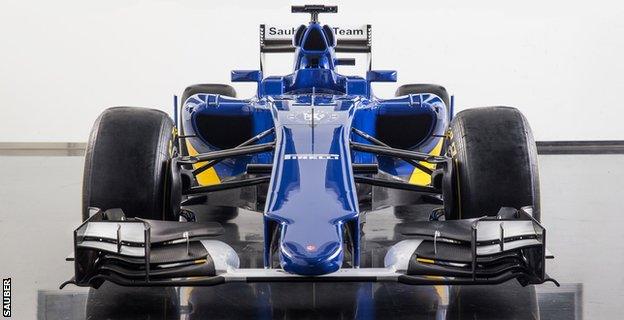 The new Sauber C34-Ferrari