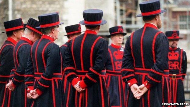 Beefeaters at the Tower of London