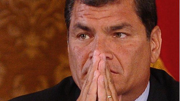 President of Ecuador Rafael Correa