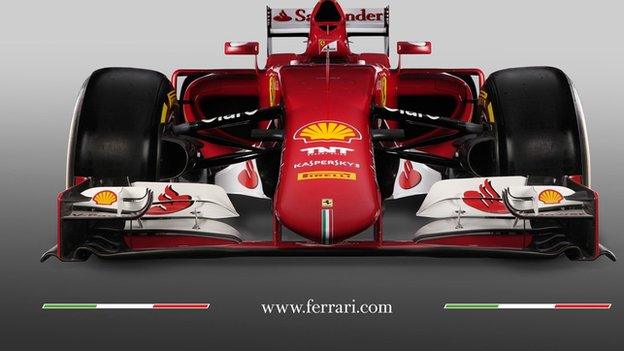 the 2015 Ferrari F1 car