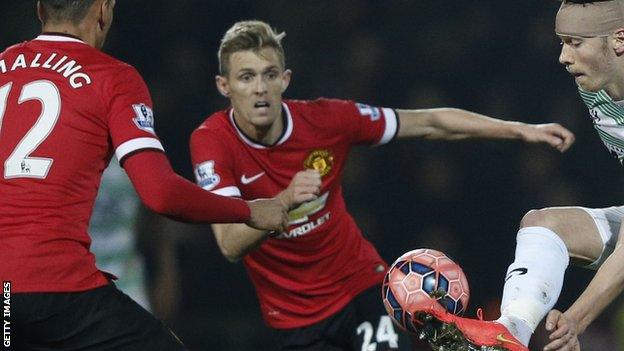 Darren Fletcher in FA Cup action for United against Yeovil