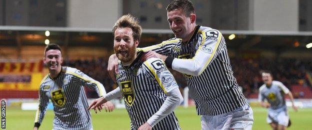 St Mirren kept a clean sheet for the first time in 31 matches