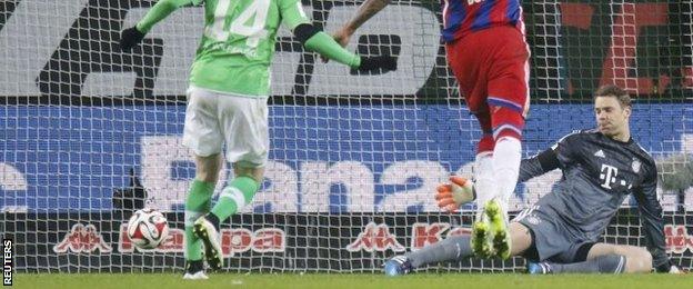 Manuel Neuer is beaten