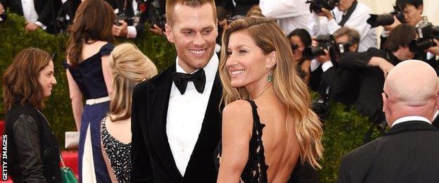 Model Gisele Bundchen and NFL player Tom Brady