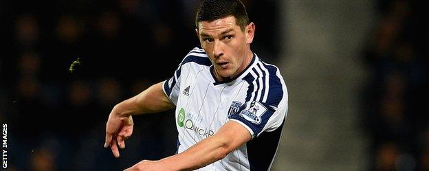 West Brom midfielder Graham Dorrans