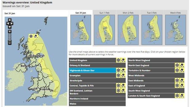 Weather warnings