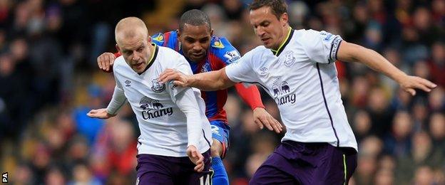 Phil Jagielka and Steven Naismith