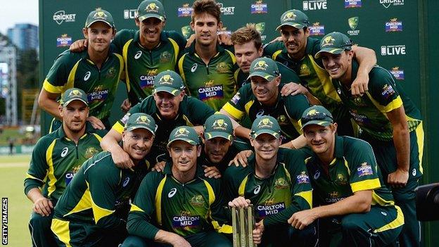 Australia's winning team