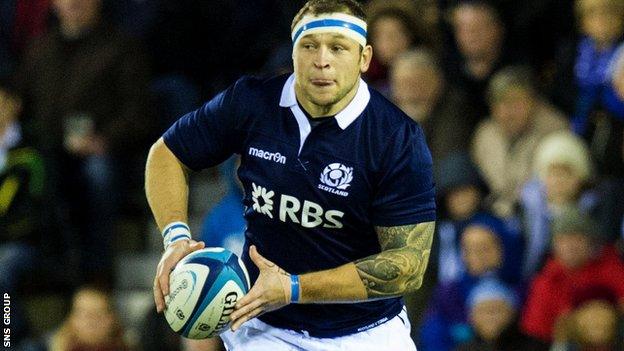 Scotland loose-head prop Ryan Grant