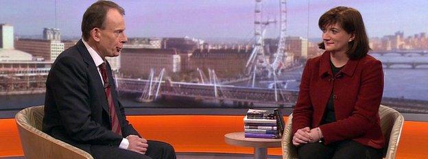 Andrew Marr and Nicky Morgan