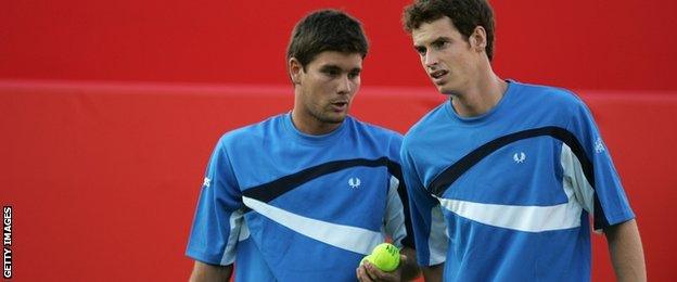 Andy Murray and Daniel Vallverdu