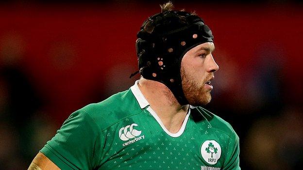 Sean O'Brien played his first rugby game since September in Ireland Wolfhounds's defeat by the England Saxons on Friday night