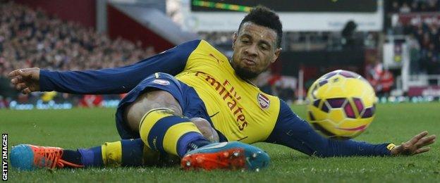 Arsenal midfielder Francis Coquelin