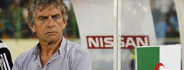 Algeria coach Christian Gourcuff