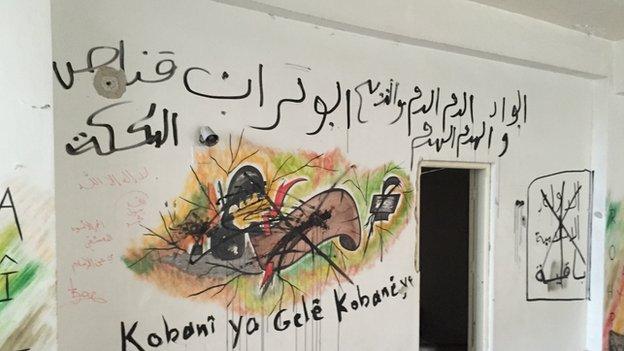 Graffiti in Kobane (January 2015)