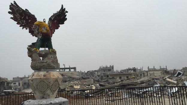 Destruction in Kobane (January 2015)