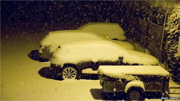 Snow in Blaenau Ffestiniog