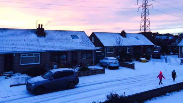 Snow in Aberdeen