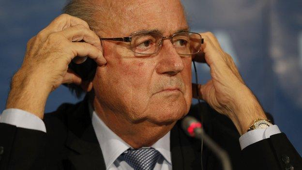 Fifa president Sepp Blatter